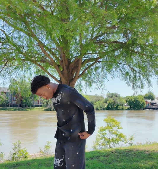 "ROOTED" TFL LONG SLEEVE SHIRT [BLACK]