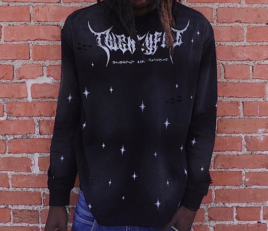 "ROOTED" TFL LONG SLEEVE SHIRT [BLACK]